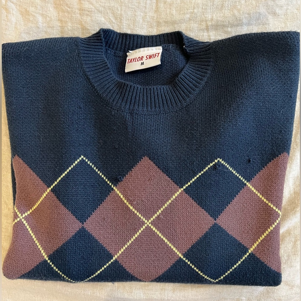 Taylor Swift All Too Well argyle sweater